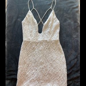 White lace dress